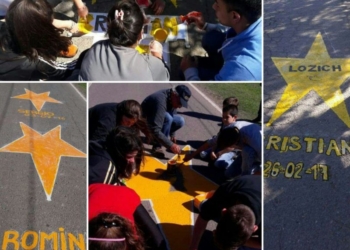 No más víctimas de tránsito: pintaron tres nuevas estrellas amarillas