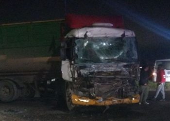 Colisionaron dos camiones en cruce de ruta 34 y 91