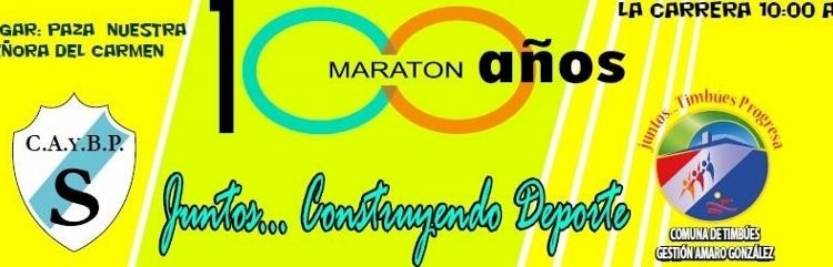 Gran maratón en Timbues por los 100 años del Club Sarmiento
