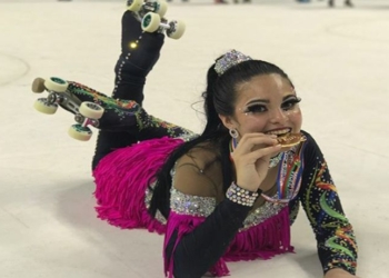 Una sangenarina campeona mundial de patinaje en China