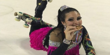Una sangenarina campeona mundial de patinaje en China