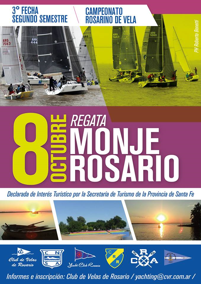 Más de 30 embarcaciones llegarán a Monje por el Campeonato Rosarino de Velas