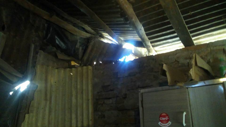 Una familia galvense sufrió la intensidad de la tormenta y necesita ayuda urgente