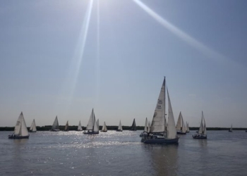 Monje disfrutó de un domingo diferente con la regata de velas
