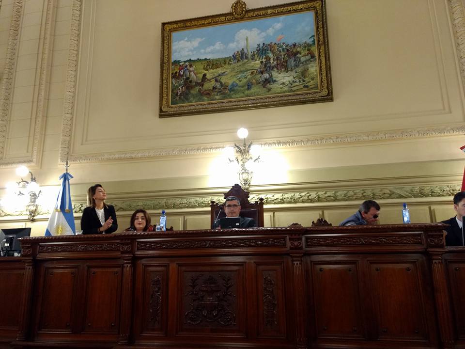 Alumnos de Díaz visitaron el Senado y dialogaron con Lifschitz