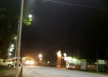 Villa La Ribera ya luce su nueva iluminación en Ruta 91