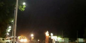 Villa La Ribera ya luce su nueva iluminación en Ruta 91