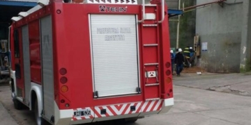 Un obrero quedó sepultado por cereal dentro de un silo