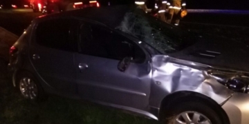 Un joven herido tras un impactante vuelco en la autopista