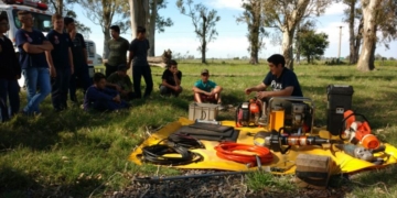 San Genaro fue sede del encuentro regional de cadetes de bomberos