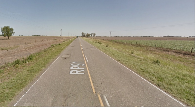 Un conductor perdió el control de su vehículo y volcó sobre ruta 91