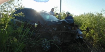 Un ex presidente de la región resultó herido al chocar contra un tractor