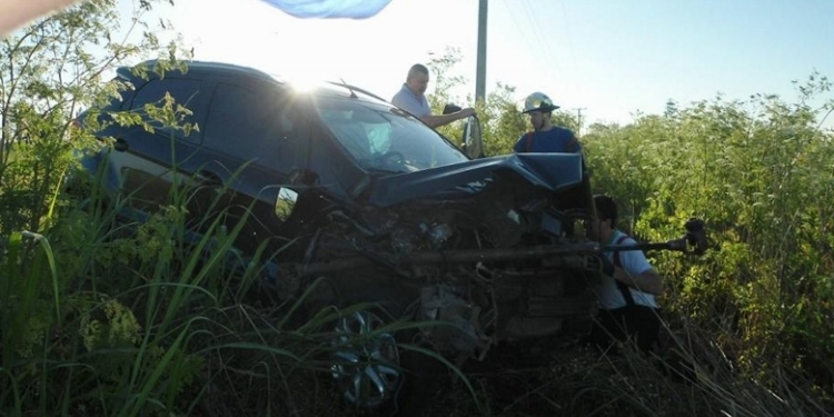 Un ex presidente de la región resultó herido al chocar contra un tractor