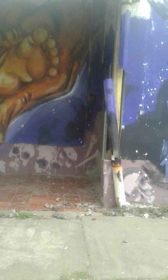 Vandalismo en el Centro Cultural de Monje e indignación