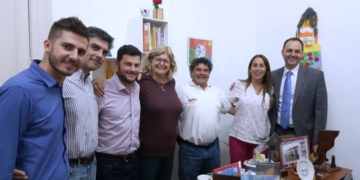 Rasetto y Balagué proyectaron obras en escuelas de Totoras, Salto Grande y Andino