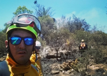Reconocerán al bombero sangenarino que viajó a combatir los incendios en Córdoba