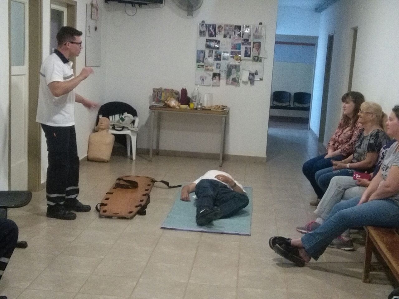 Se realizó una nueva capacitación en emergencias en el Samco Barrancas