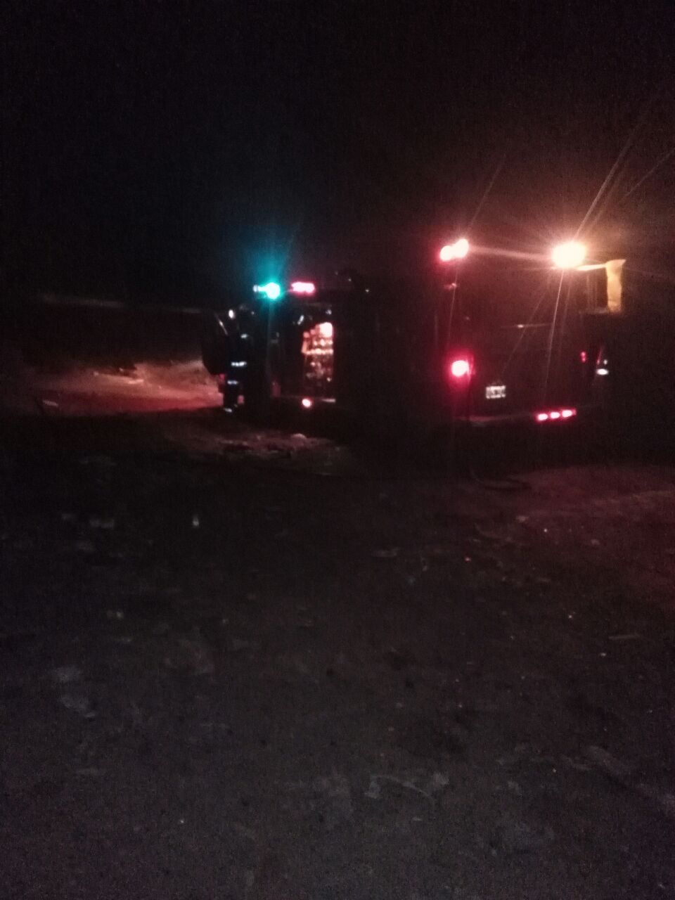 Un poste de luz ardió en llamas en Serodino y fue sofocado por bomberos