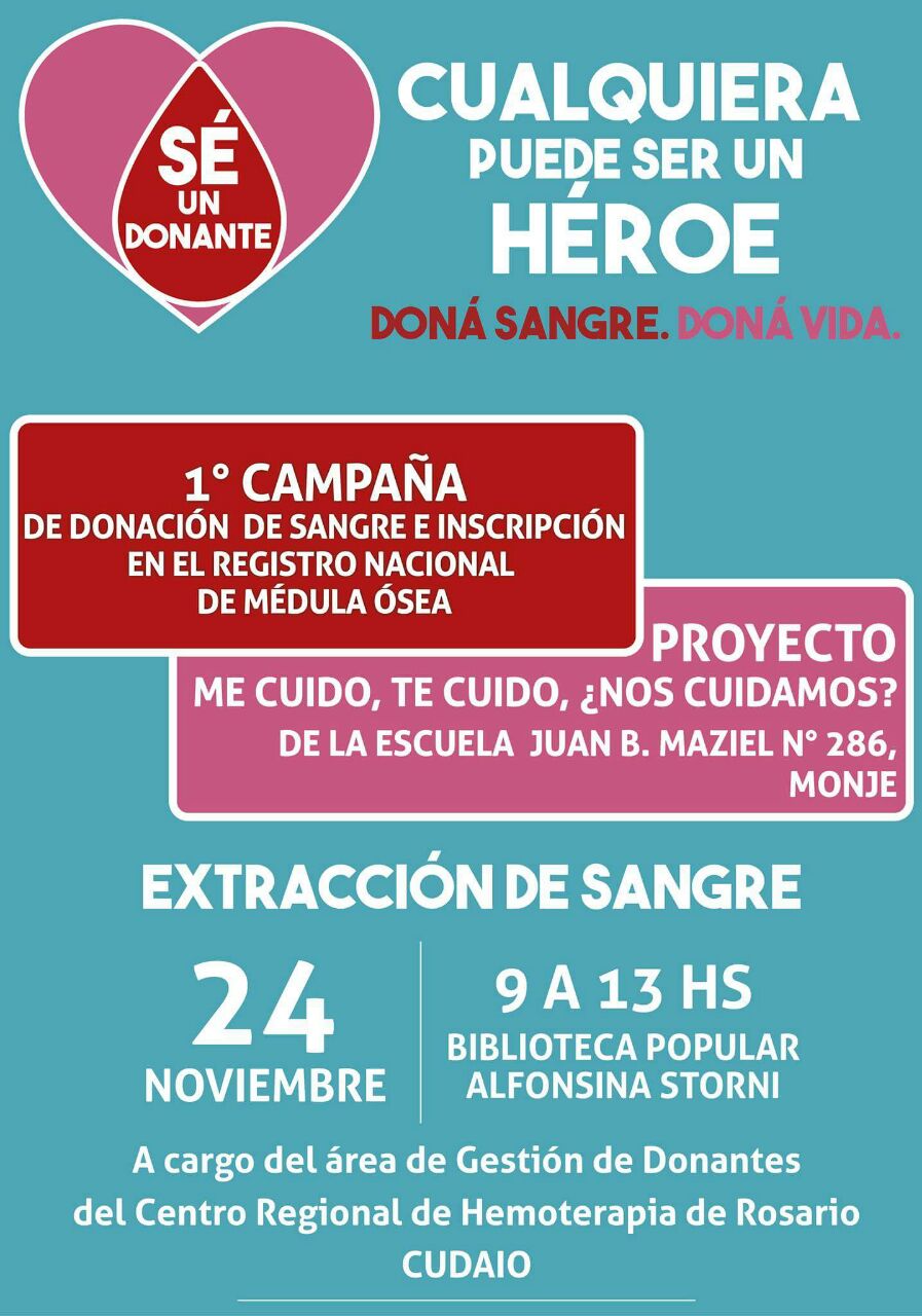 Monje invita a participar de la campaña de donación de sangre