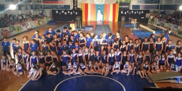 Realizaron el festival anual de gimnasia artística en Sportivo Rivadavia