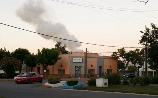 Susto por principio de incendio en una parrilla de Maciel