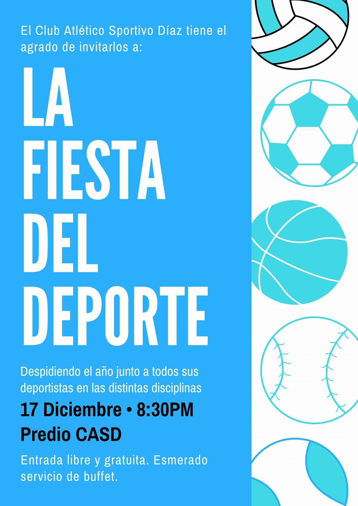 Sportivo Díaz prepara su primera fiesta del deporte