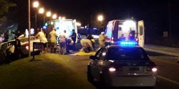 Persecución sobre ruta 11 terminó con un accidente y un herido grave