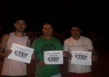 Reclamo por el ajuste a jubilados en San Genaro