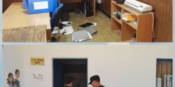 Andino: causaron destrozos en la sala de Acción Social