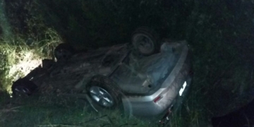 Impactante vuelco en Barrancas
