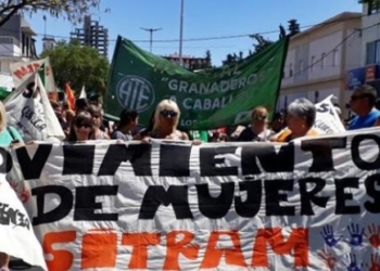 Marcharon en San Lorenzo en contra de la reforma laboral