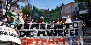 Marcharon en San Lorenzo en contra de la reforma laboral