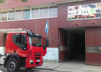 Llegó la nueva unidad de los Bomberos Voluntarios de Totoras