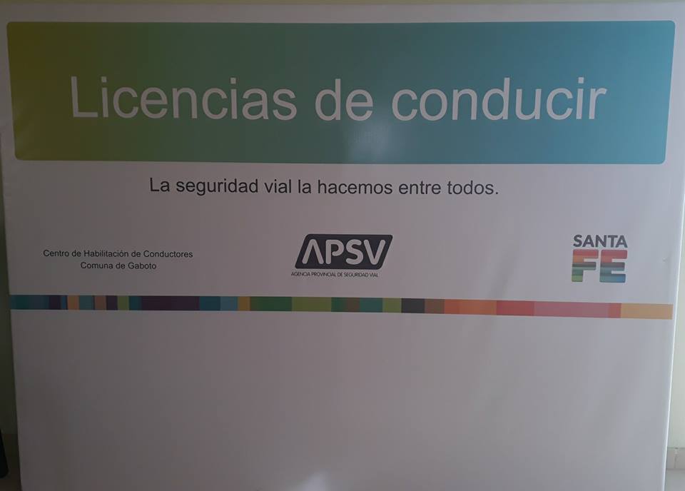 Gaboto recibió la cartelería para el futuro Centro de Licencias