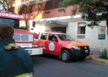 Un incendio afectó parte del Instituto Médico Regional de San Lorenzo