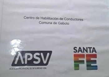 Gaboto recibió la cartelería para el futuro Centro de Licencias