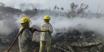 Ardió el basural y Barrancas quedó bajo humo