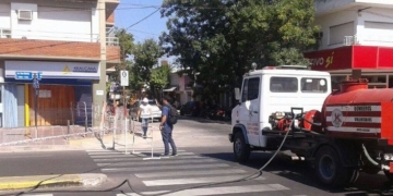 Un escape de gas obligó a evacuar edificios y comercios en San Lorenzo