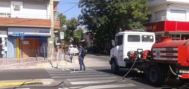 Un escape de gas obligó a evacuar edificios y comercios en San Lorenzo