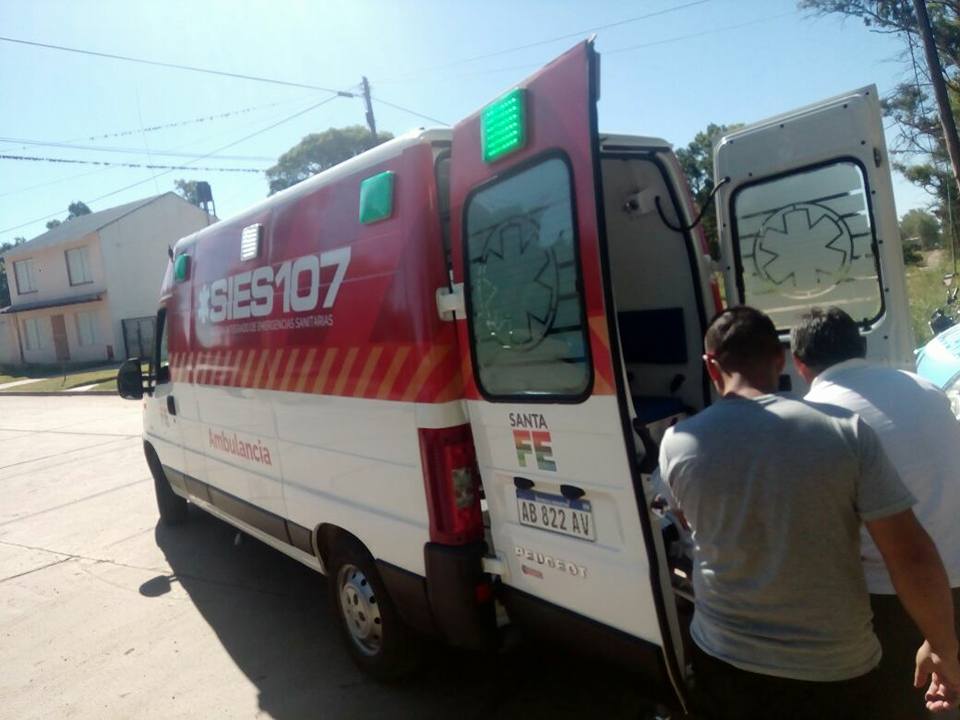 Dos heridos en un choque entre motos en Oliveros