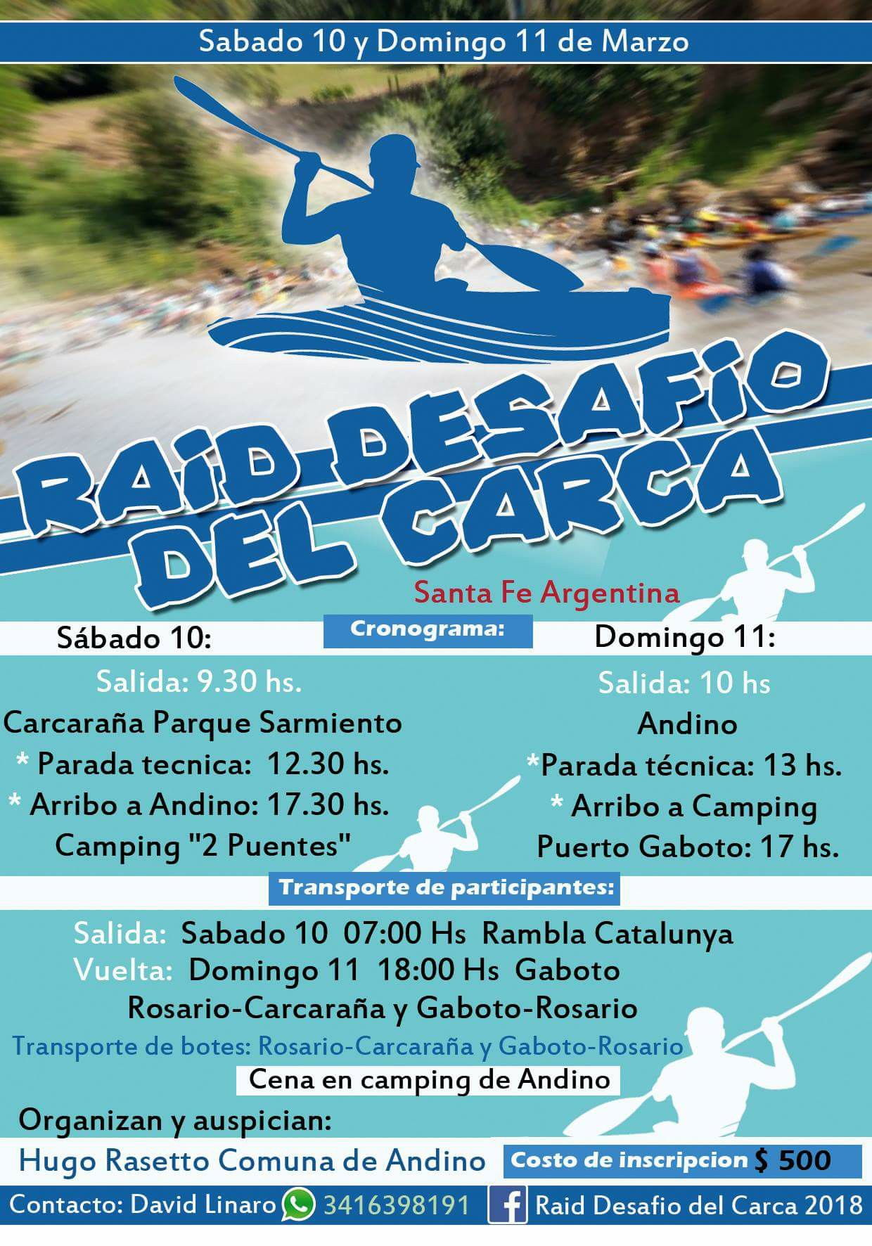 kayakistas realizarán una travesía por el rio Carcarañá