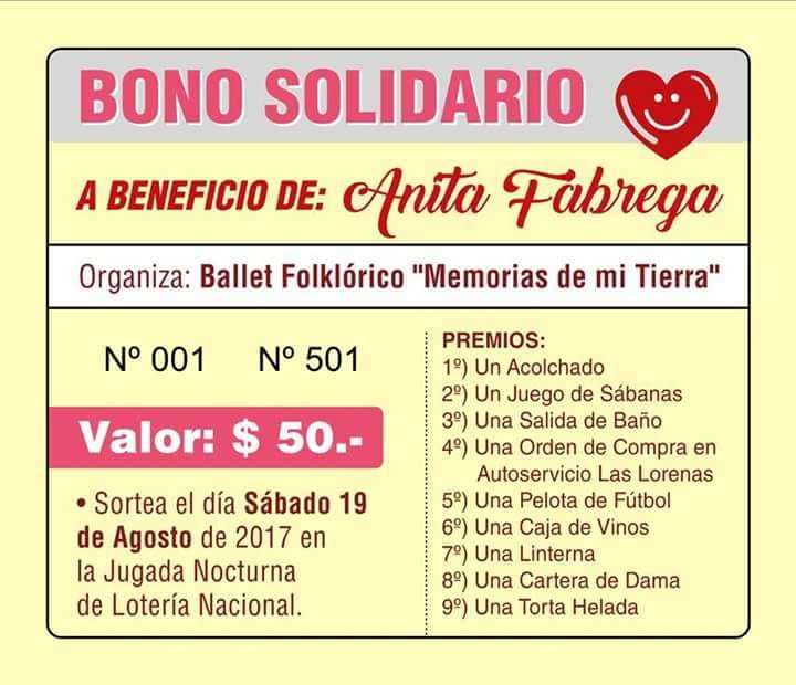 Recaudaron más de 20 mil pesos para la operación de Anita