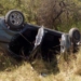 Una familia de Paraguay volcó con su auto tras reventar una cubierta