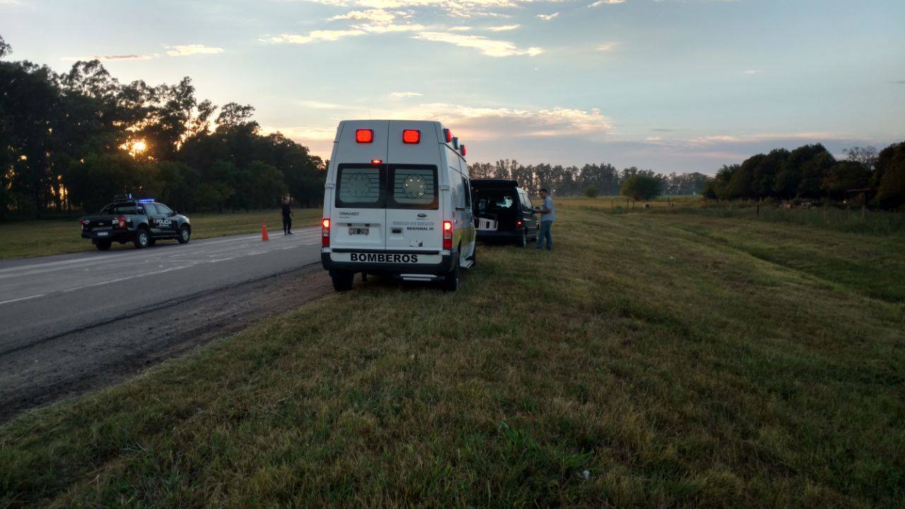 San Genaro: choque y vuelco en uno de los accesos de la ciudad