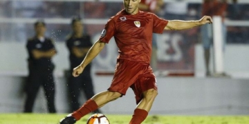 Nicolás Domingo fue figura ante Gremio aunque no pudo levantar la copa