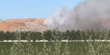 Se incendió el relleno sanitario donde las localidades de la zona llevan su basura