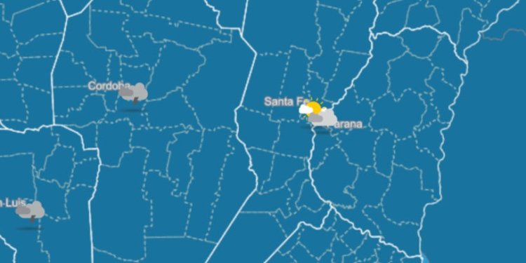 Probabilidad de lluvias y tormentas para la región