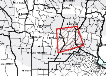 Aviso a corto plazo por tormentas fuertes