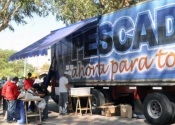 En semana santa, llega el camión de pescados a Timbúes