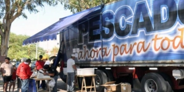 En semana santa, llega el camión de pescados a Timbúes